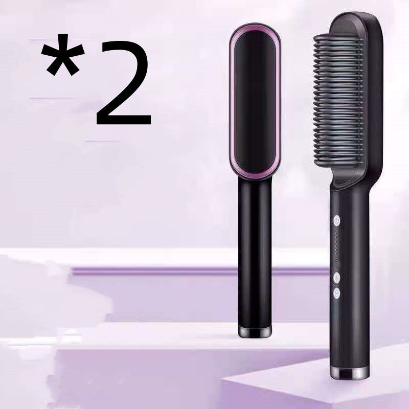Unisex 2 in 1 hair straightener comb