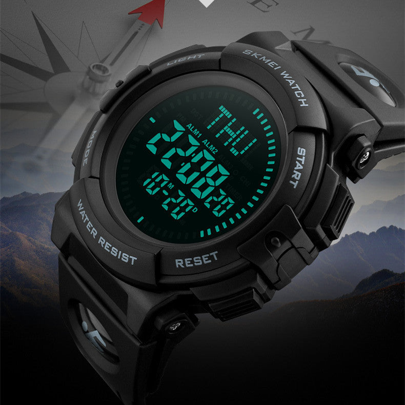 Men's compass digital watch