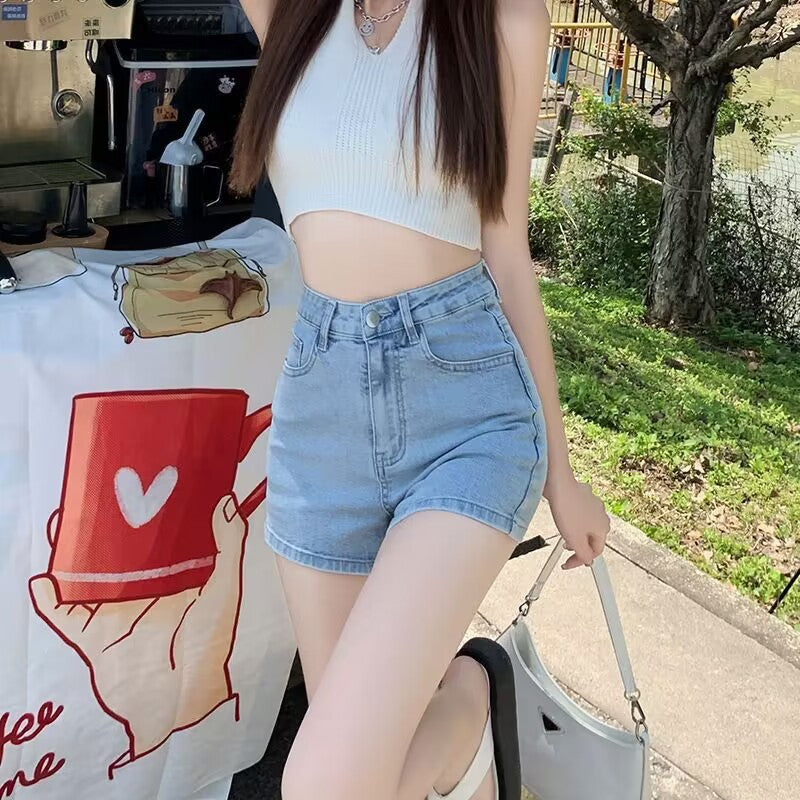 Alternate view: Women's light blue mini skirt