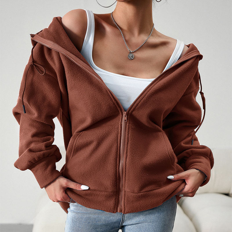 Alternate view: Women's hooded cardigan jacket