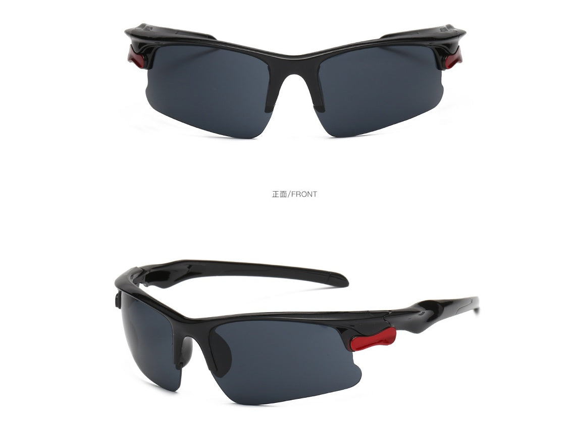 Women's black sports sunglasses