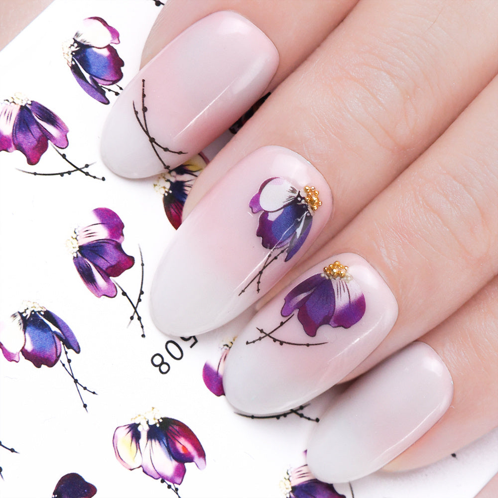Butterfly nail stickers