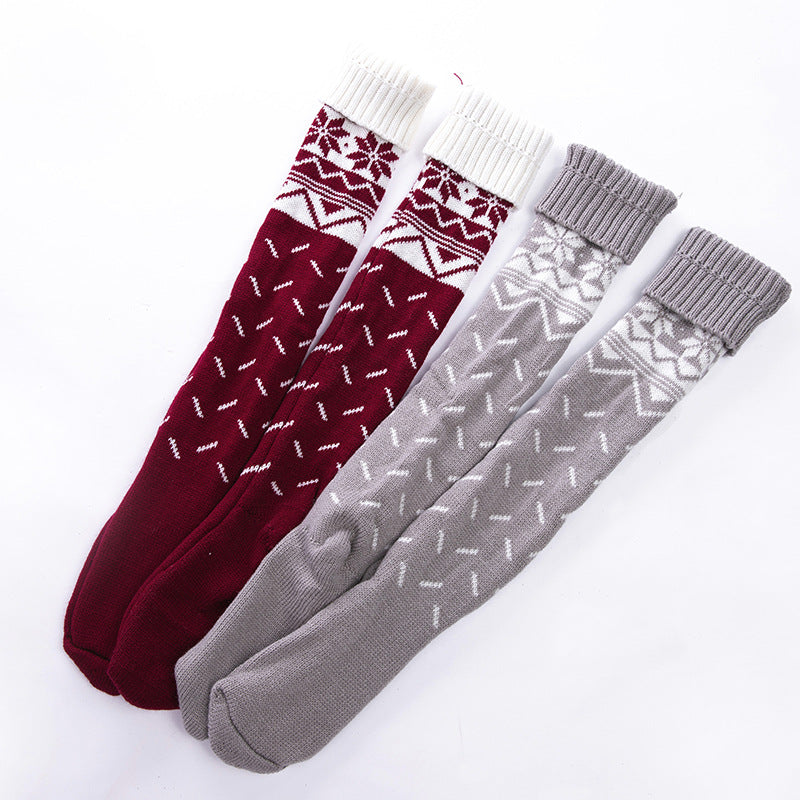 Christmas Knit Slouch Socks - view 5