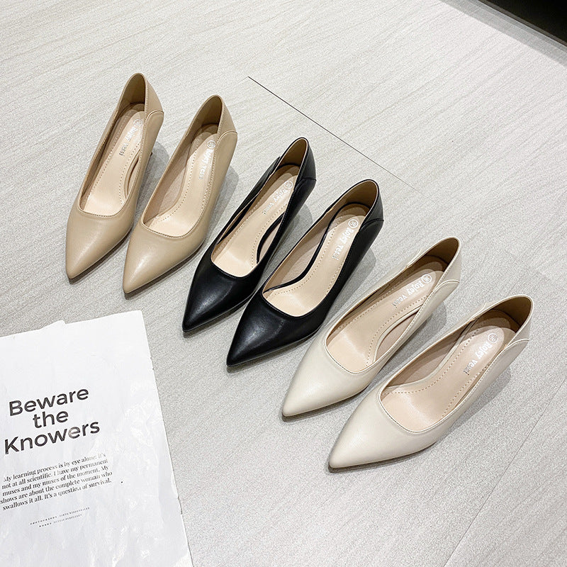 Women's chic black high heels