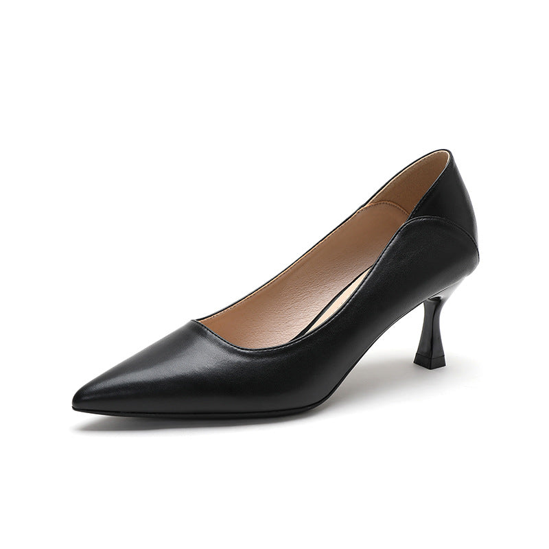 Women's chic black high heels