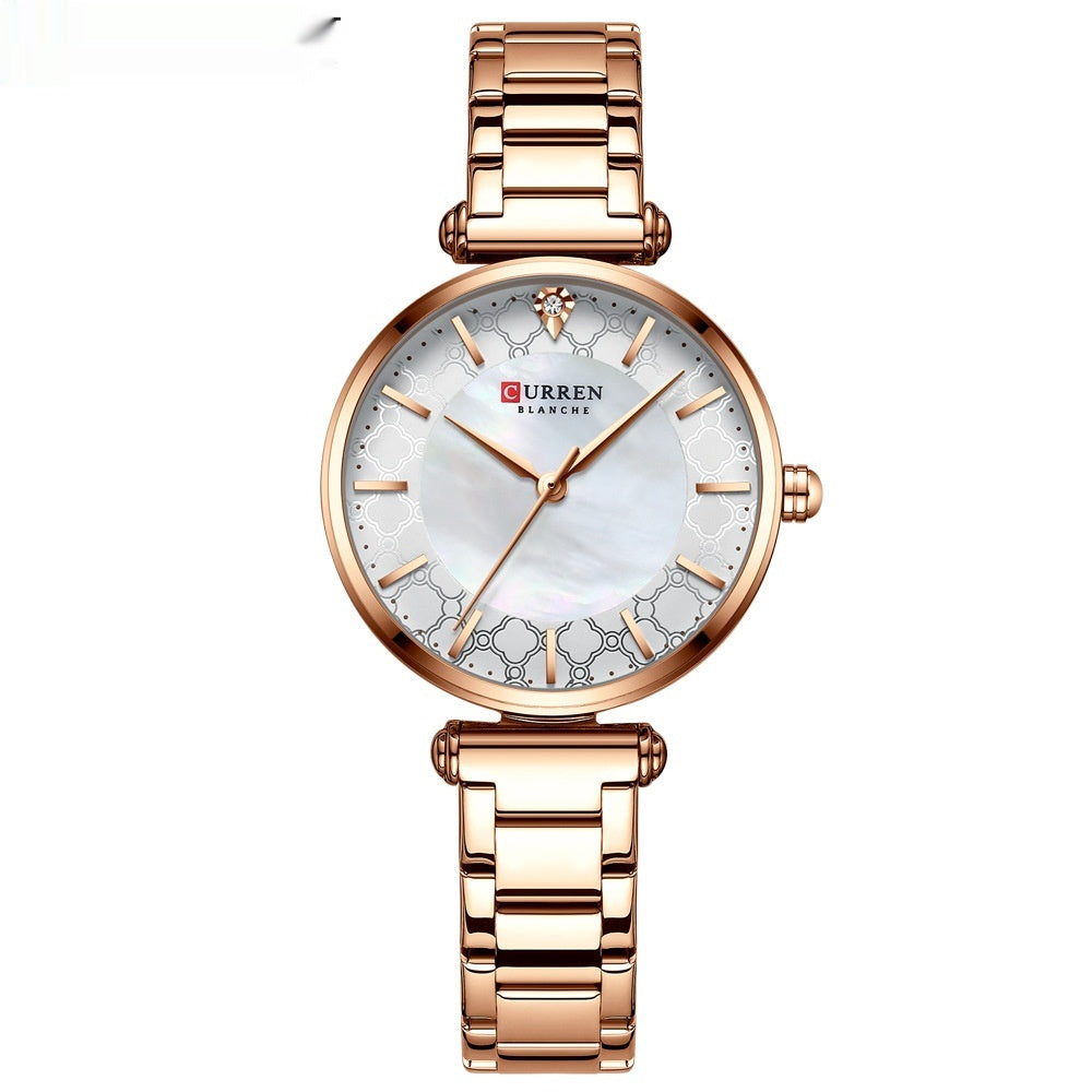 Women's rose gold small watch