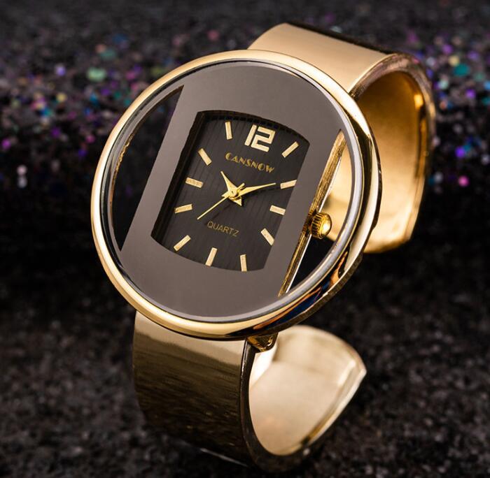 Women's gold bracelet watch