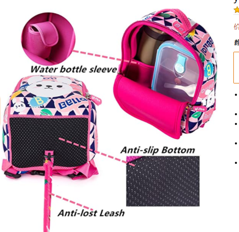Kids spine backpack