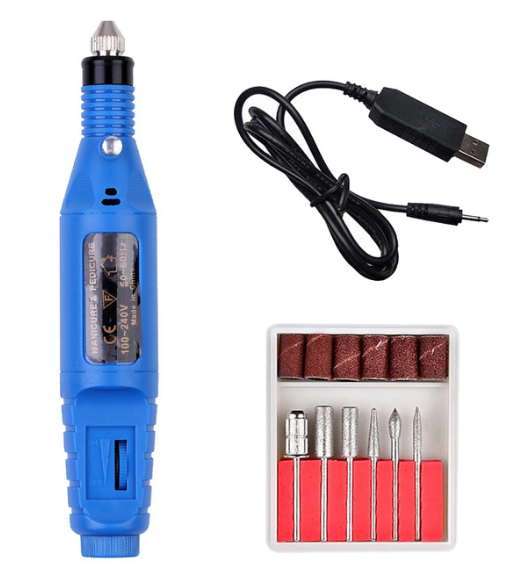 Electric blue nail drill pen