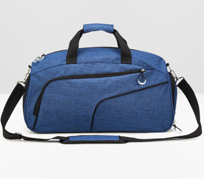 Unisex blue wet & dry gym bag