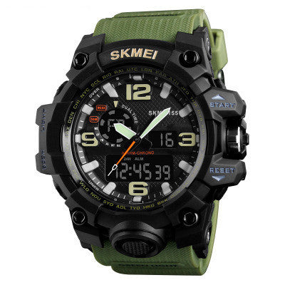 Unisex army green time beauty watch