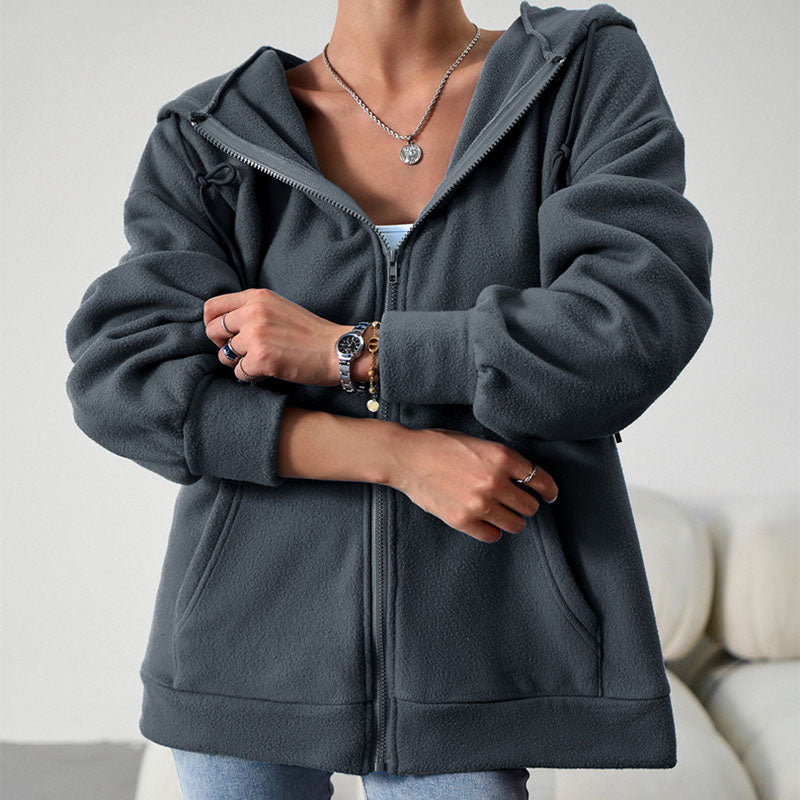 Alternate view: Women's hooded cardigan jacket