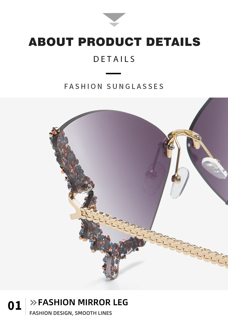 Alternate view: Women's diamond sunglasses