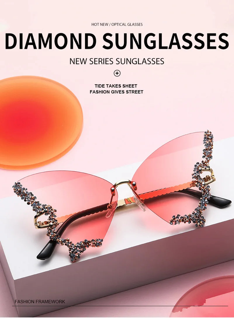 Alternate view: Women's diamond sunglasses