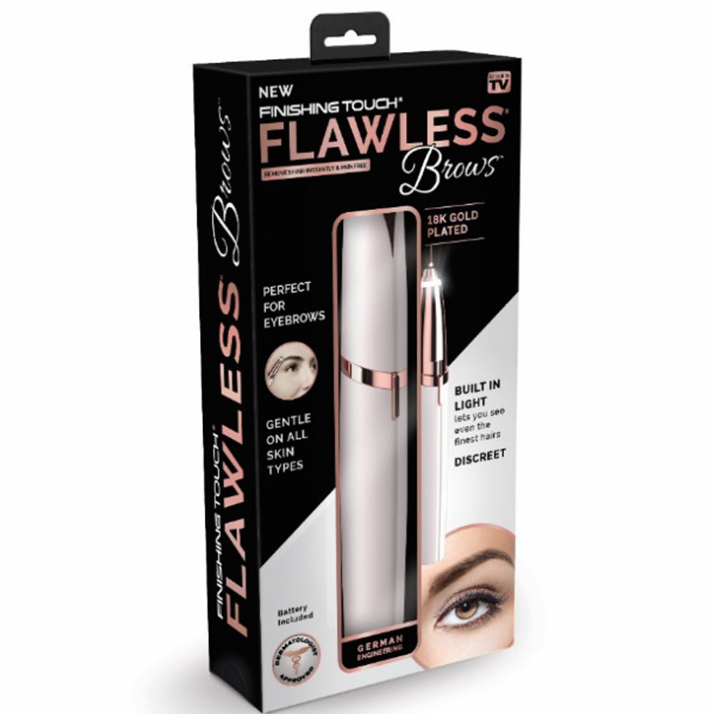 Unisex rose gold painless brow trimmer