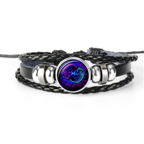 Alternate view: Unisex zodiac constellation bracelet