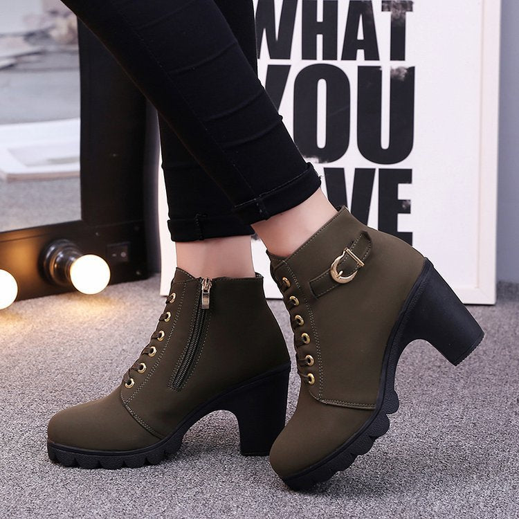 Alternate view: Women's cross strappy boots