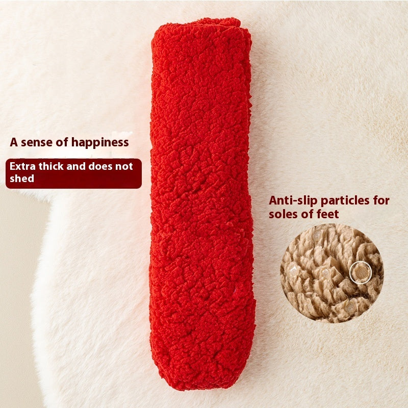Fuzzy Coral Velvet Socks - view 14