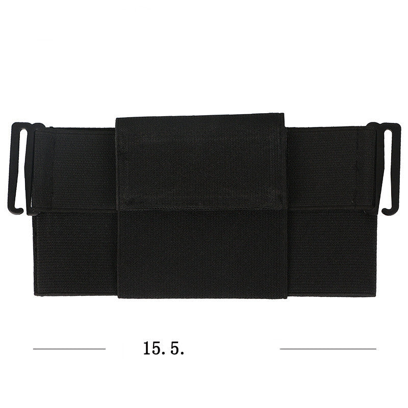 Women's black invisible waist bag