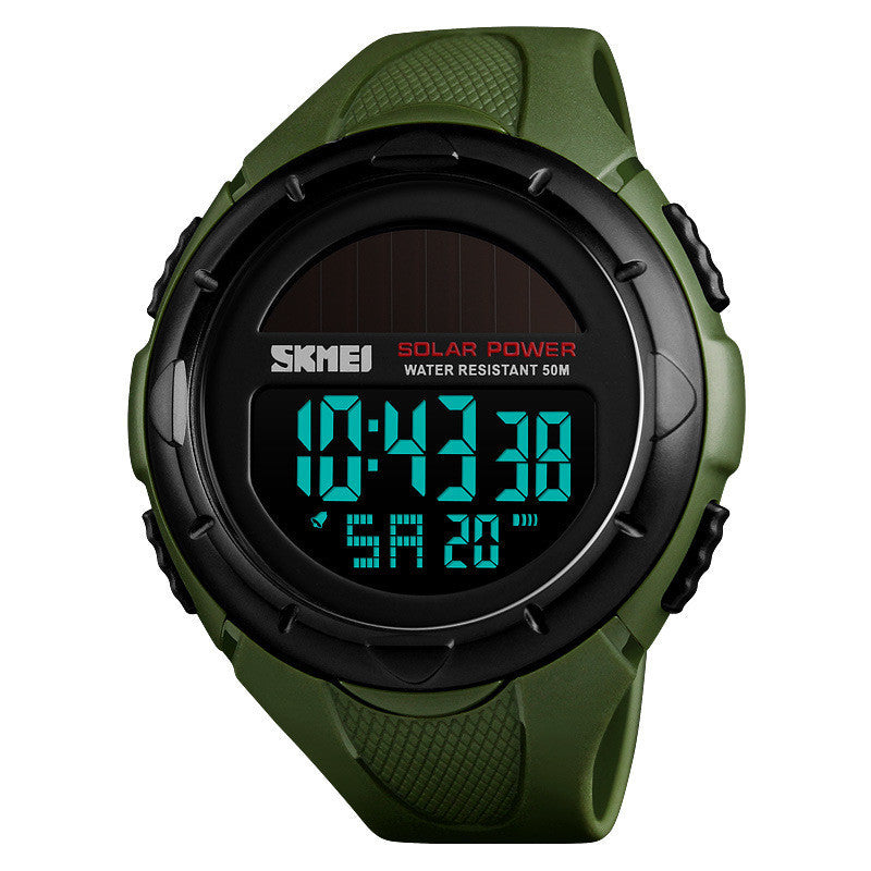 Unisex solar electronic watch