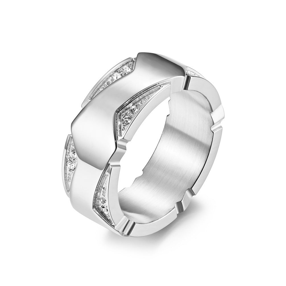 Unisex steel hipster rings