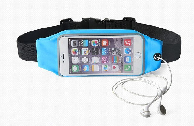 Unisex blue water bottle bag