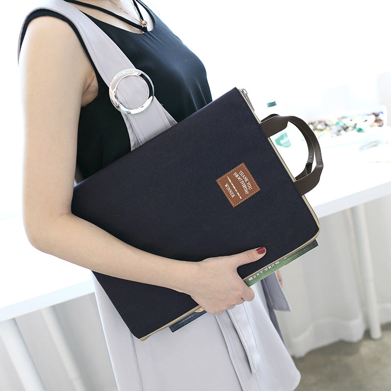 Unisex A4 document bag