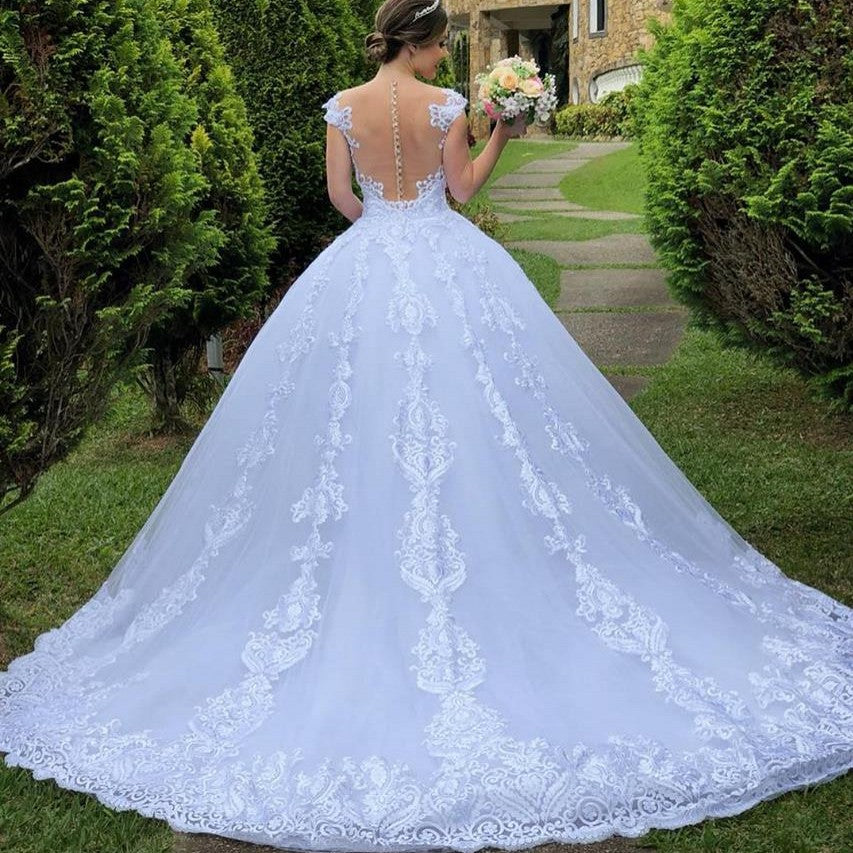 Women's vintage wedding dress