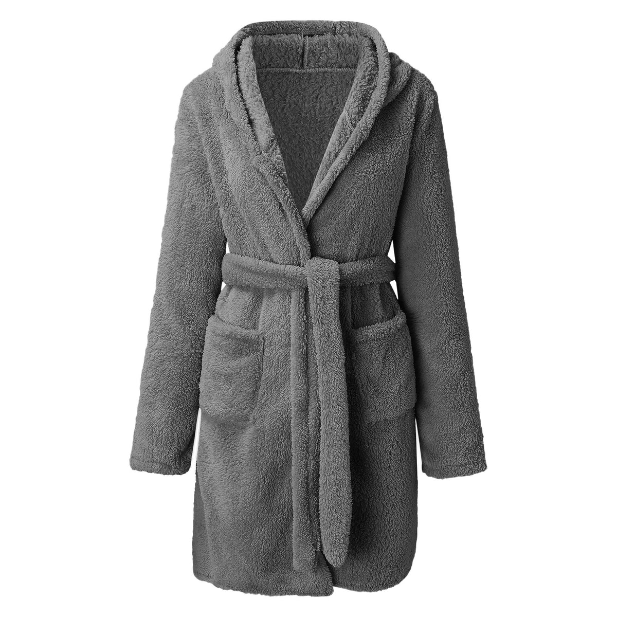 Women's grey velvet nightgown
