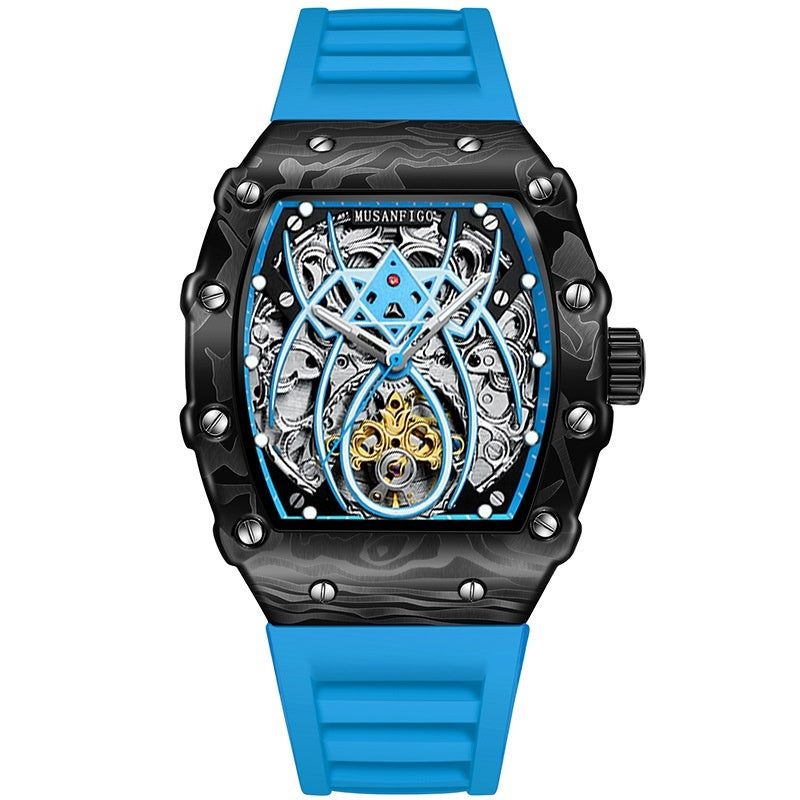 Tonneau automatic skeleton watch - view 2