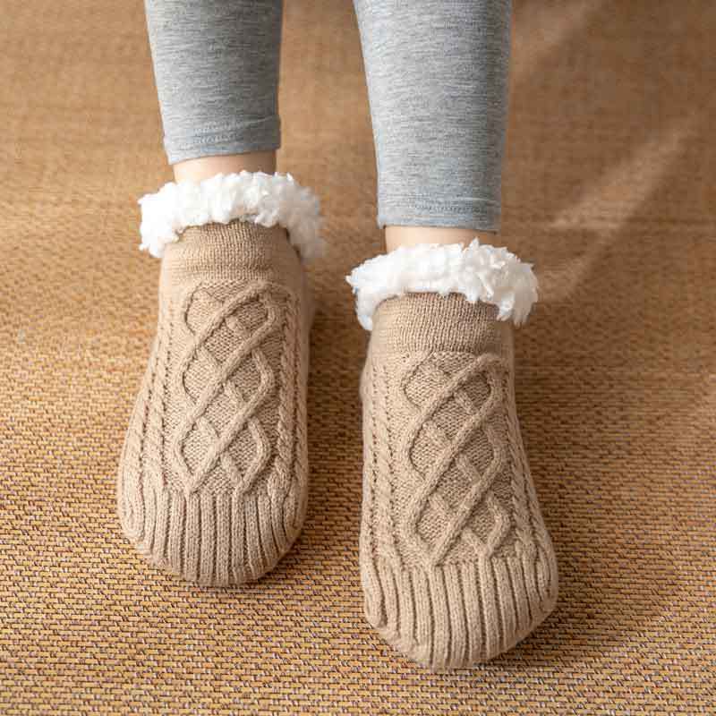 Knitted Plush Non-Slip Socks - view 5