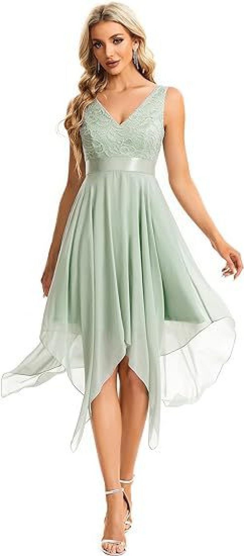 Alternate view: Women's lace chiffon ball gown