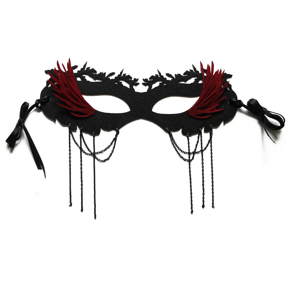 Alternate view: Women's halloween half mask