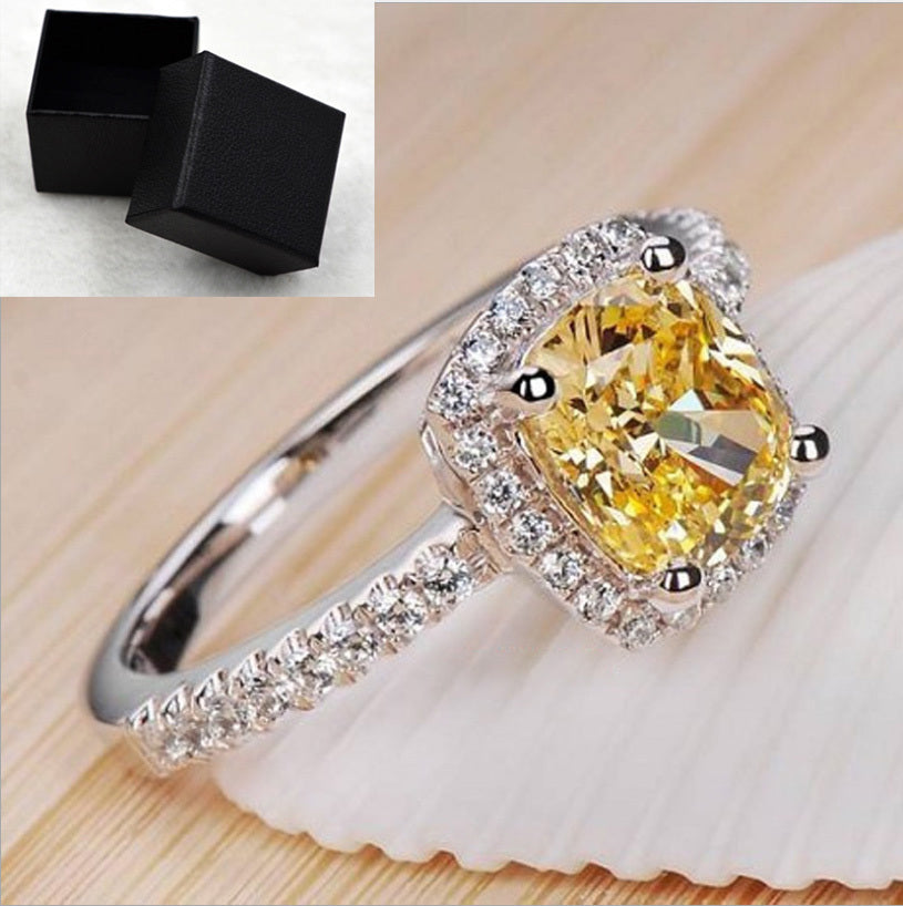 Women's yellow bridal ring