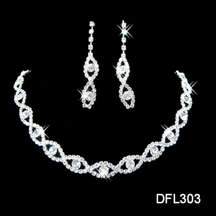 Women's 2 piece bridal jewelry set