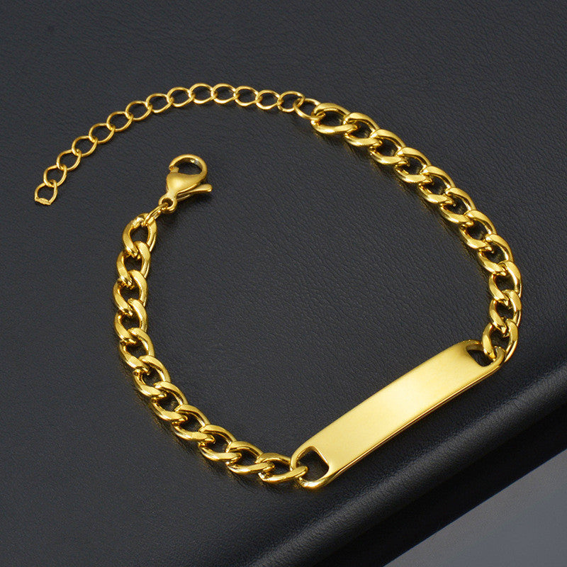 Unisex gold custom bracelet