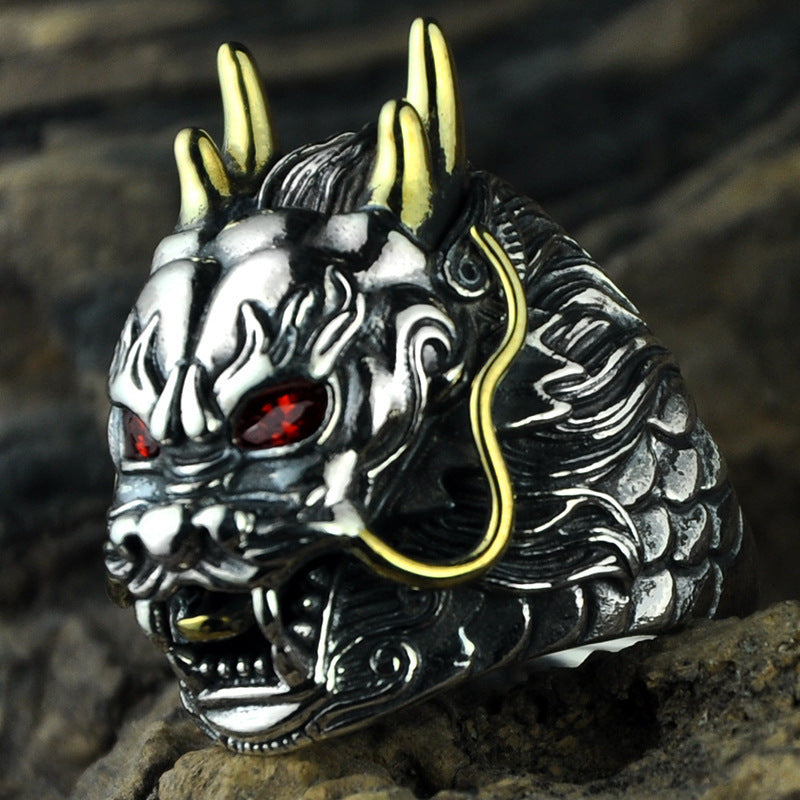 Alternate view: Unisex vintage silver ring