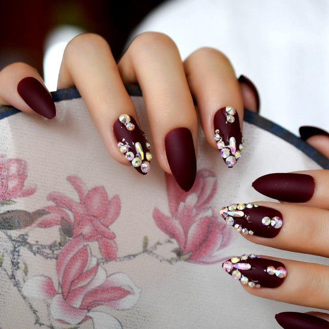 Women's metal false nails