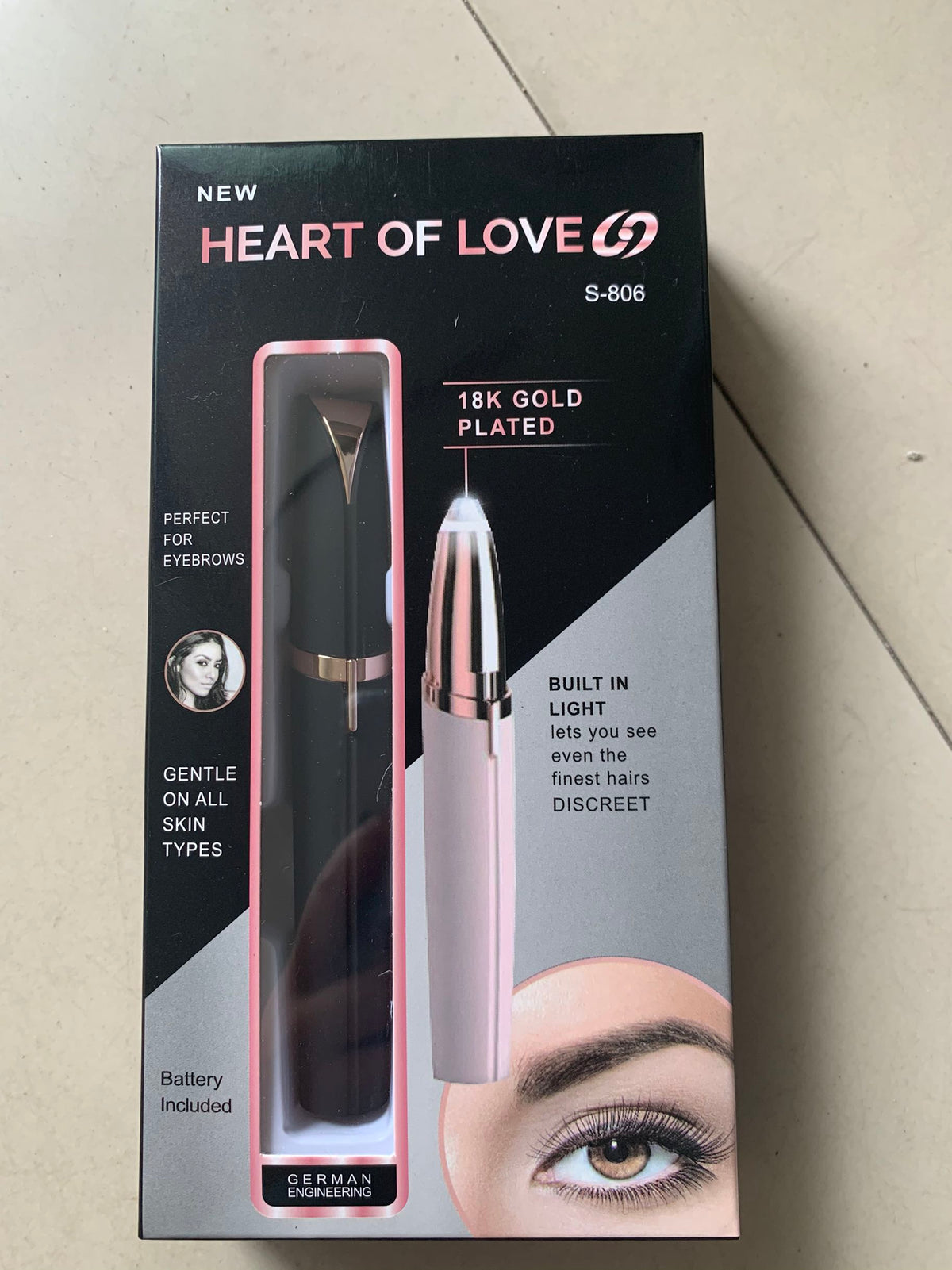 Unisex painless brow trimmer