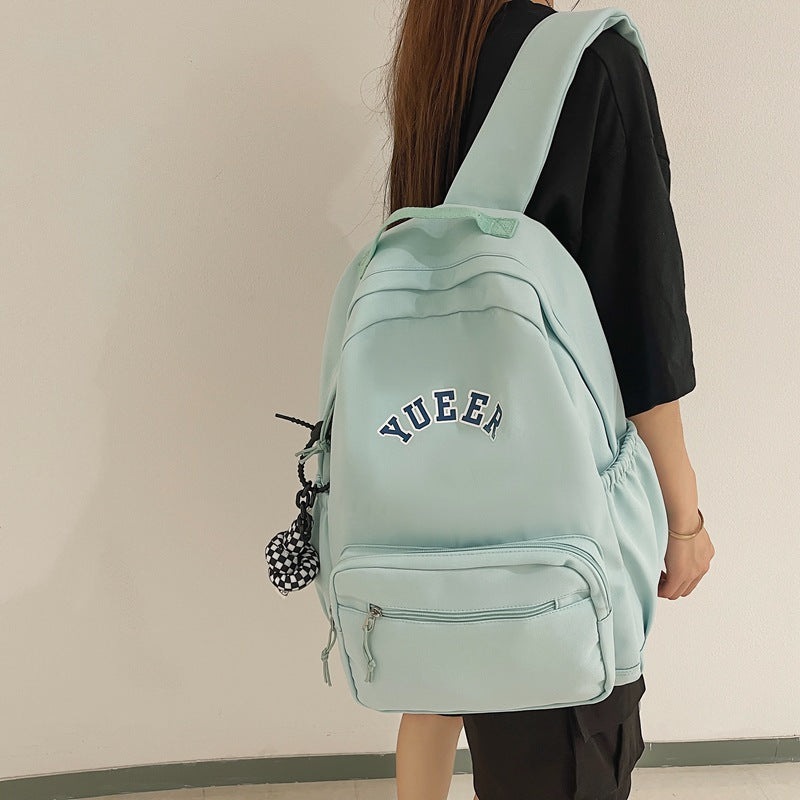 Girls simple nylon backpack