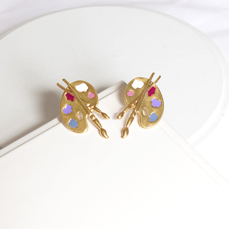 Alternate view: Women's simple stud earrings