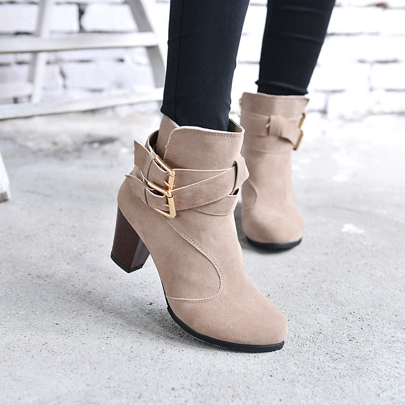 Women's leather ankle boots