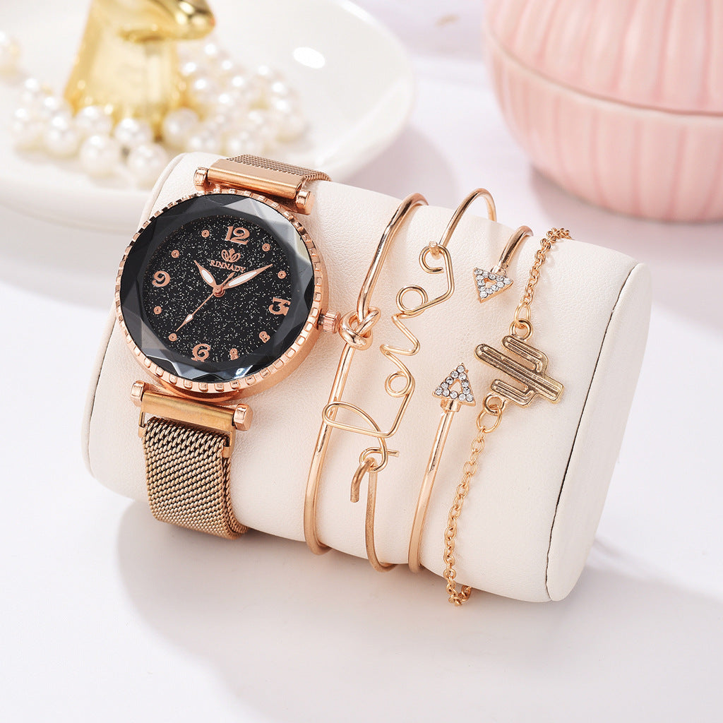 Women's starry sky bracelet watch