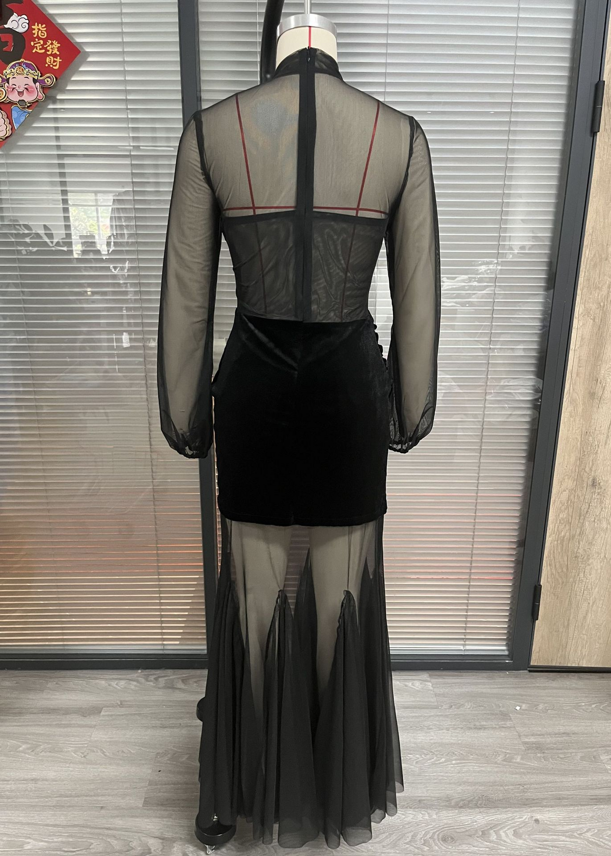 Alternate view: Women's fishtail maxi dress