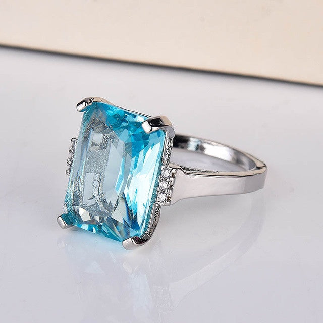 Alternate view: Women's paraiba gemstone ring