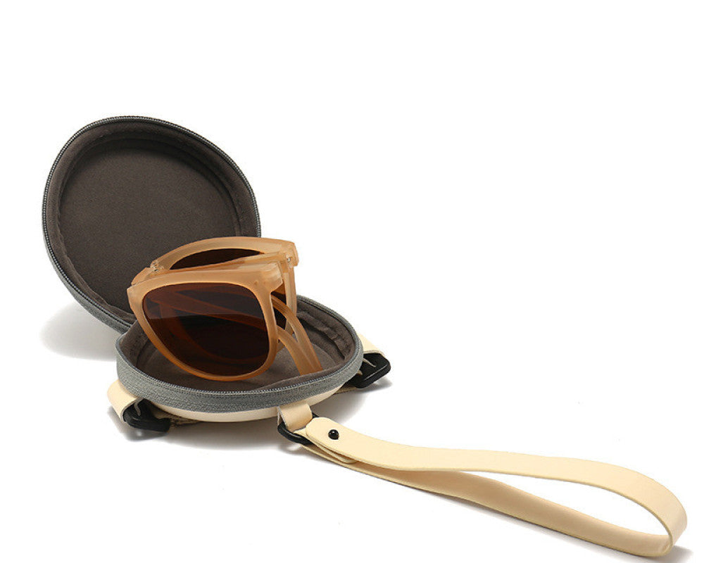 Women's tea foldable sunglasses