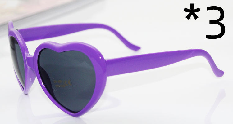 Women's heart light sunglasses