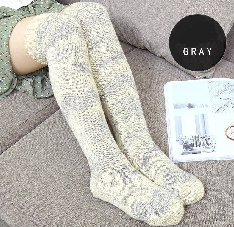 Christmas Knit Slouch Socks - view 7
