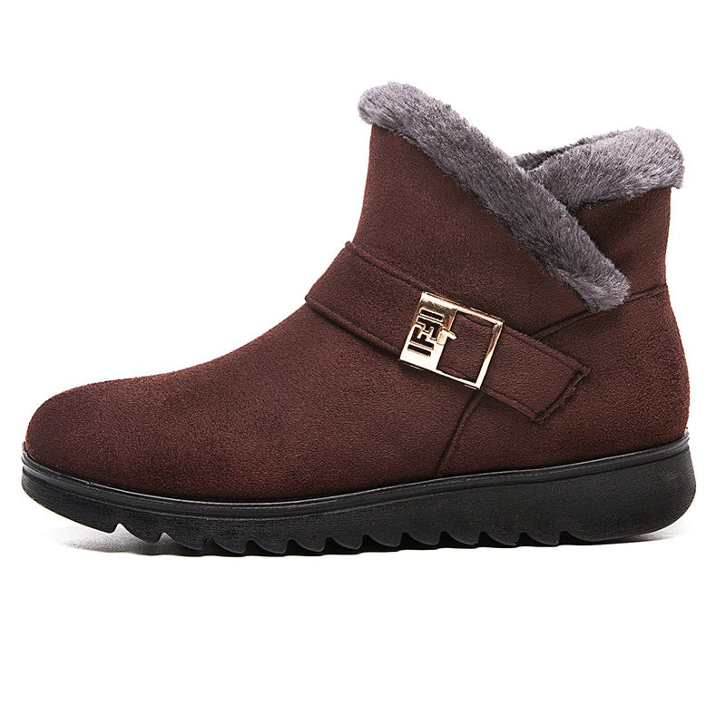 Women's brown winter boots