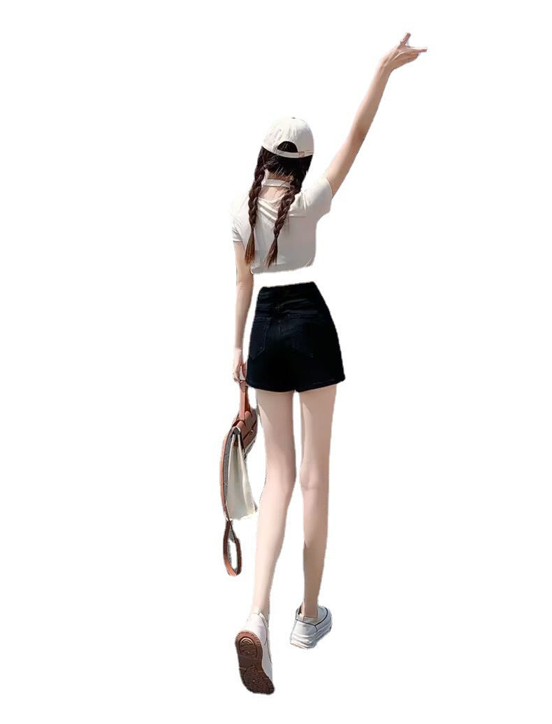 Alternate view: Women's light blue mini skirt